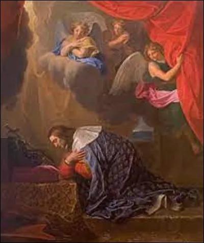 À quel classiciste doit-on cette huile sur toile nommée ''Saint-Louis en prière vénérant la couronne d'épines'' ?