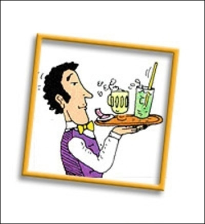 De quel pays est originaire le serveur de ''À la bonne fourchette'' ?