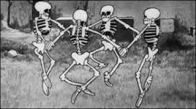 Commençons avec une assez connue, Spooky Scary Skeletons, de Andrew Gold : 

''Spooky, scary skeletons
Send shivers down your spine
Shrieking skulls will shock your ____
Seal your doom tonight [...]''