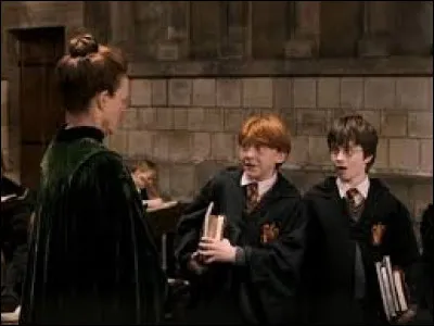 En quoi McGonagall suggère-t-elle de transformer Harry et Ron ?