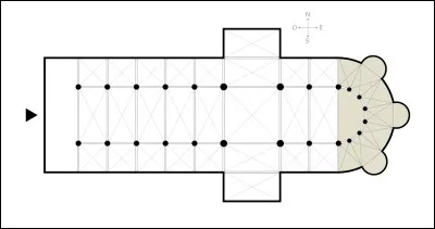 L'ensemble qui se trouve à l'extrémité de l'église se nomme...
