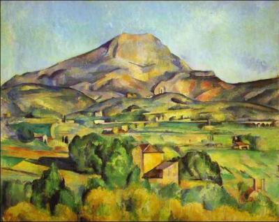 Quel peintre a ralis une srie de toiles consacre  la 'Montagne Sainte Victoire' qui tait situe prs de son domicile d'Aix-en-Provence ?