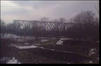 Tout comme le pont sur la rivière Prout inauguré en 1877, toujours en fonction et référencé comme étant la "Tour Eiffel couchée". Où se situe cet édifice protégé par l'État et situé sur la frontière de deux pays ?