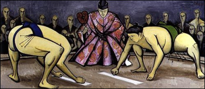 Quel peintre s'est inspiré du sumo pour créer une série de toiles ?
