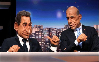 Quel mot venait ponctuer les blagues de la marionnette Michel Denisot  ?