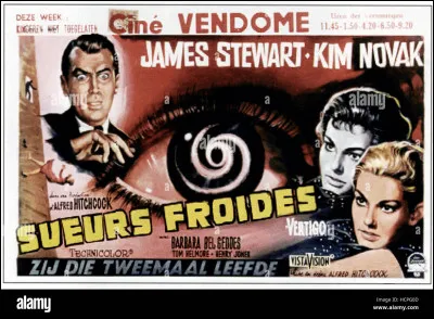 "Sueurs froides" est un long-métrage réalisé par Alfred Hitchcock.