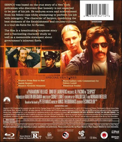 "Serpico" est un long-métrage interprété par Al Pacino.