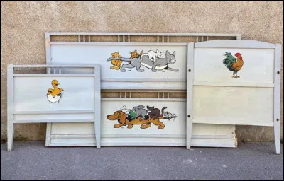 Voici une belle chambre d'enfant des années 30 trouvée chez un brocanteur. Quel est le dessinateur de ces petits animaux hilares ?