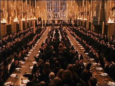 Devant la Grande Salle, un élève raconte à qui veut l'entendre qu'il faut combattre un troll des mers pour être réparti dans une maison...