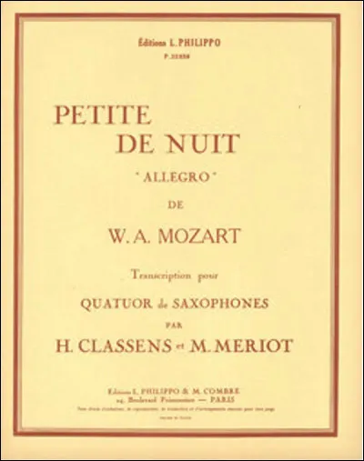 Quel est le nom de la sérénade n°13 composée par Mozart en 1727 ?