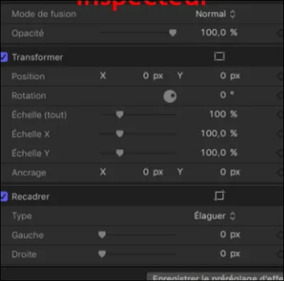 Quel est le nom de cet emplacement sur l'interface du logiciel ?