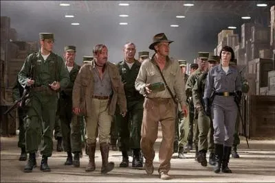 De quel entrepot secret sagit-il au dbut d'Indiana Jones et le royaume du crne de cristal ?