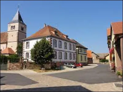 Village de l'arrondissement de Saverne, Fessenheim-le-Bas se situe dans le département ...