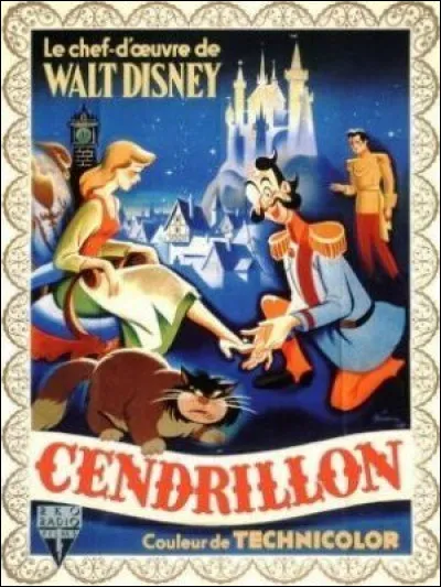 Dans le film "Cendrillon" (1950), quelle est la couleur de la robe de bal de Cendrillon créée par sa marraine la fée ?