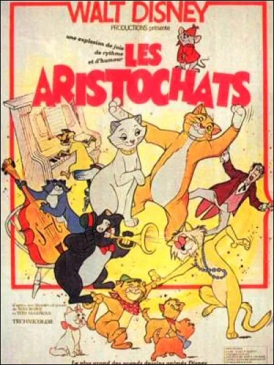 Dans le film "Les Aristochats" (1970), de quel instrument joue Scat Cat, le leader du groupe de jazz ?