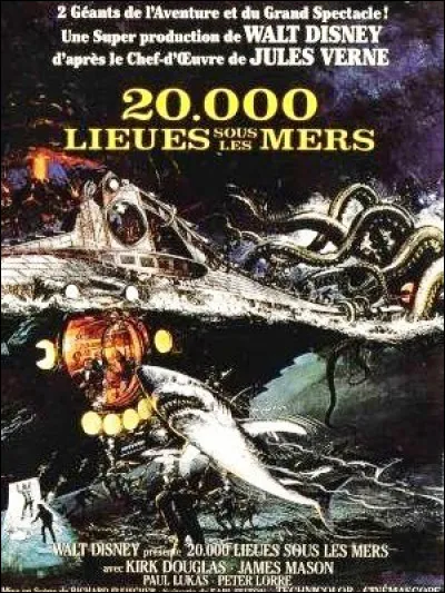 Dans le film "Vingt mille lieues sous les mers" (1954), de quel instrument de musique joue le capitaine Nemo ?