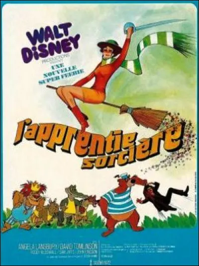 Dans le film "LApprentie sorcière" (1971), quel est le moyen de locomotion magique des personnages principaux ?