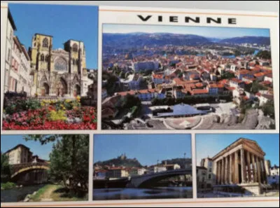 Quelle ville est arrosée par le Rhône ?