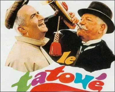 Dans le film "Le Tatoué", sorti en 1968, quel peintre a réalisé un tatouage dans le dos de Jean Gabin ?