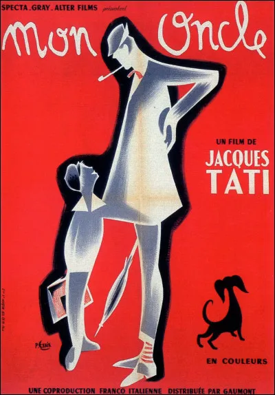 "Mon oncle" (film sorti en 1958) est un film de Jacques Tati.