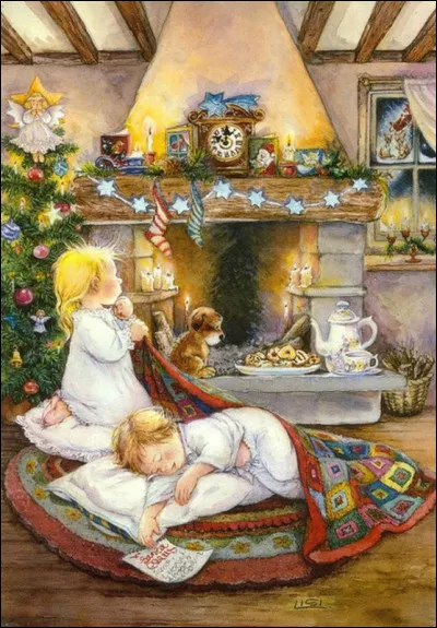 Voici un joli chant de Noël de Graeme Allwright : "Petit garçon, il est l'heure d'aller se coucher"... Sûr que les enfants vont m'aider à retrouver les paroles : 
 "♫ ♪ ♫ demain matin, petit garçon..."