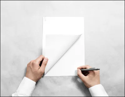Quel est le nom donné à un document en blanc avec une signature apposée à l'avance ?