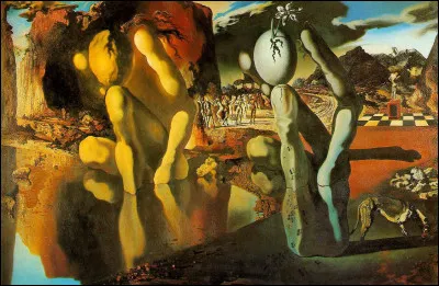 Ce tableau représente un paysage onirique où un narcisse sort d'un uf au premier plan, tandis que Narcisse (personnage de la mythologie grecque) se noie dans un lac en arrière-plan. Quel est le titre de cette peinture ?