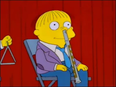 De quel instrument Ralph Wiggum joue-t-il ?