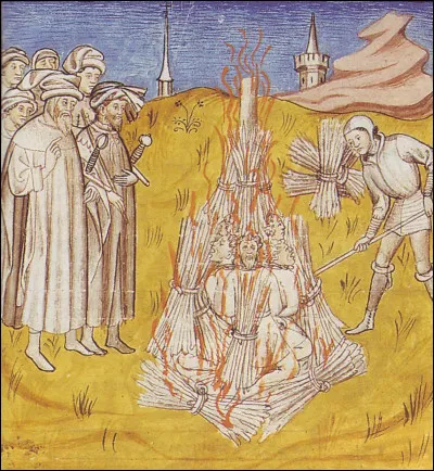 Ce 16 mars, au pied de la forteresse de Montségur, plus de 200 cathares sont brûlés sur le bûcher : c'était en ...