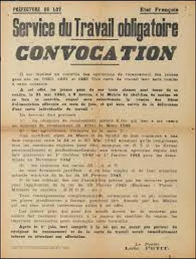Ce 16 février, Pierre Laval, chef du gouvernement de Vichy, instaure le STO (Service du travail obligatoire) organisant la réquisition et le transfert vers lAllemagne de centaines de milliers de travailleurs français : c'était en ...