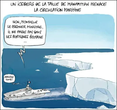 L'exemple du Titanic sert à démontrer l'agressivité des icebergs !