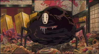 Dans quel film d'animation japonais ce Sans-visage assez répugnant apparaît-il ?