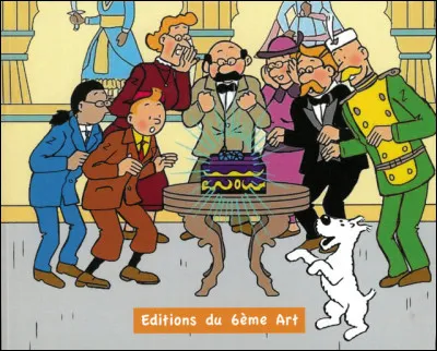 Quel titre retrouve-t-on sur la couverture de cette "Aventure de Tintin" ?