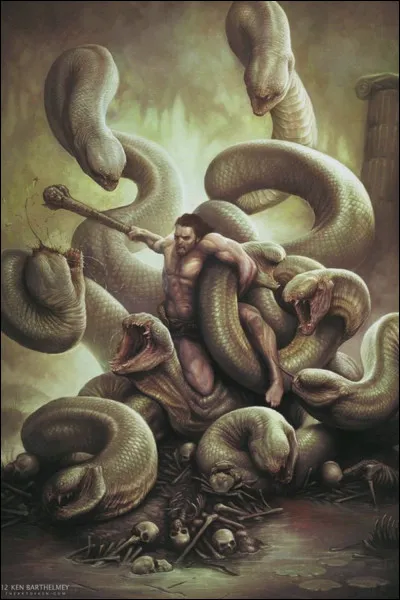 Qui l'a aidé pour tuer l'hydre de Lerne ?