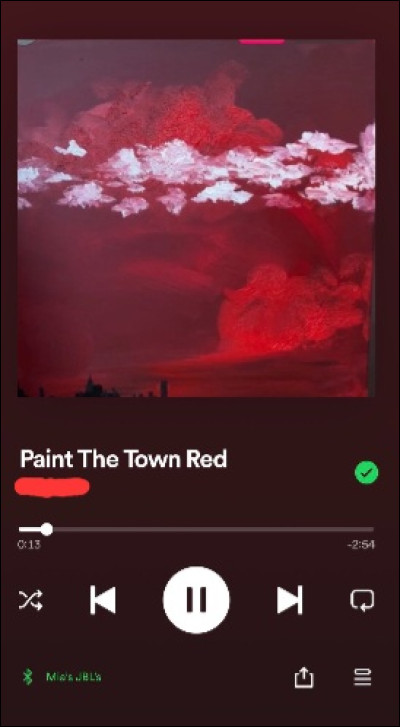 On continue maintenant dans la pop anglaise, qui a chanté "Paint The Town Red" ?
