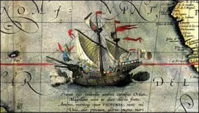 Ce 21 octobre, Magellan franchit, avec son navire la "Victoria", le détroit qui porte ensuite son nom et pénètre dans l'océan Pacifique : c'était en ...