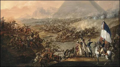 Ce 21 juillet, l'armée de Bonaparte remporte une victoire décisive sur les Mamelouks à la bataille des Pyramides : c'était en ...