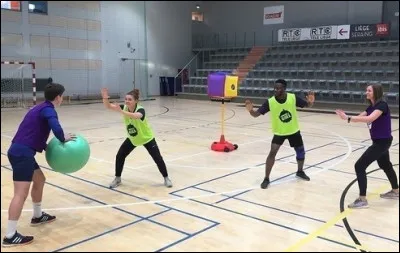 Quel est ce sport ludique et dynamique consistant à dégommer des grosses cibles à l'aide d'un gros ballon ?