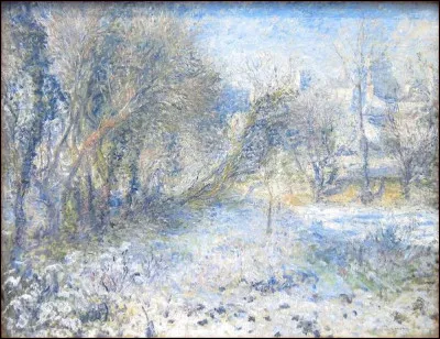 À quel maître de l'impressionnisme doit-on ce paysage de neige ?