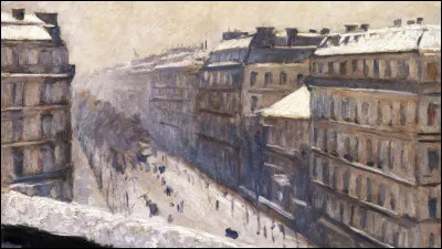 À qui doit-on "Le Boulevard Haussman sous la neige", plus connu pour avoir peint "Les Raboteurs de parquet" ?