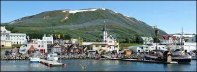 Cette petite ville d'Islande de 2 300 habitants est situ&eacute;e sur la c&ocirc;te nord de l'&icirc;le, par une latitude de 66&deg;1 - &agrave; 55 km au sud du cercle polaire, en bordure de l'oc&eacute;an arctique :