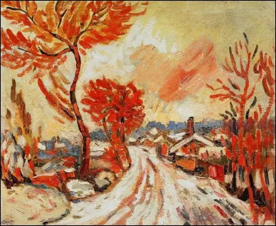 À qui doit-on ce "Paysage de neige à Chatou" ?