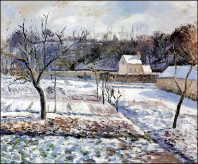 Qui a peint "Neige à l'Hermitage" ,