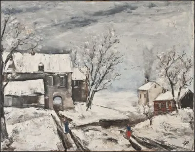 Qui a représenté ces maisons sous la neige ?