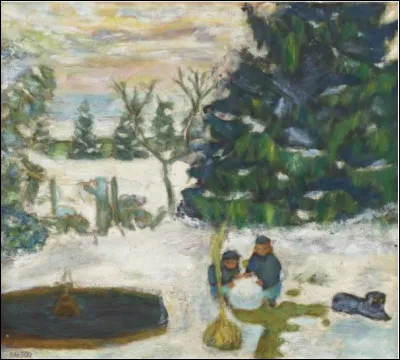 Qui a immortalisé le souvenir des boules de neige, enfants et chien dans le jardin du Grand Lemps ?