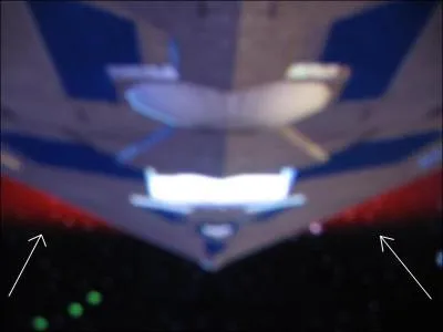 Que veut dire la lumire rouge montre par des flches ?