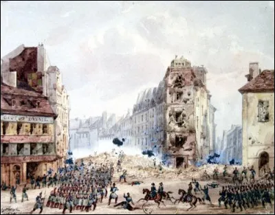Ce 23 juin, éclate à Paris une révolte populaire avec l'établissement des premières barricades ; l'insurrection est durement réprimée par l'armée menée par le général Cavaignac : c'était en ...