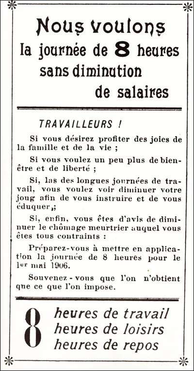 Ce 23 avril, la loi fixant en France la durée de la journée de travail à 8 heures est adoptée par l'assemblée : c'était en ...