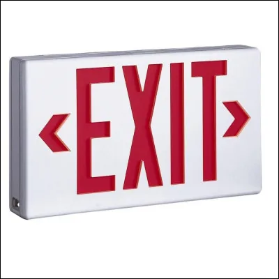 Tu vois la porte "Exit". Que fais-tu ?