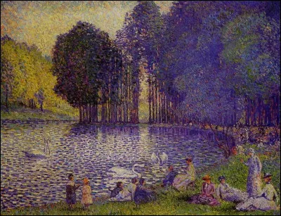 Qui a peint "Le Lac au bois de Boulogne" ?